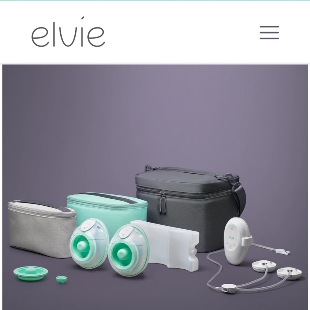 Elvie Stride Plus with BRAND NEW NEVER USED REPLACEMENT PARTS! Size 21mm